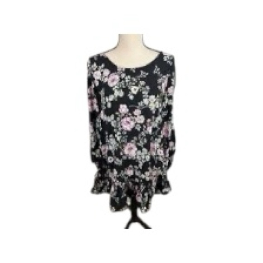 JAASE Australian boutique dress XS black floral extra small